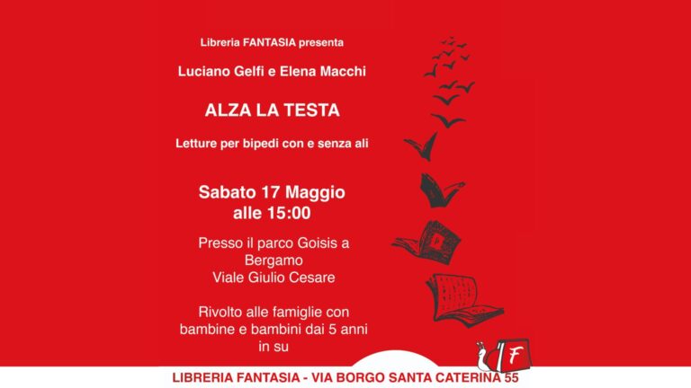 alza la testa evento libreria fantasia bergamo