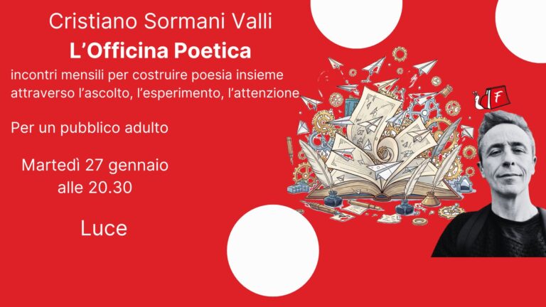 l'officina poetica evento libreria fantasia bergamo