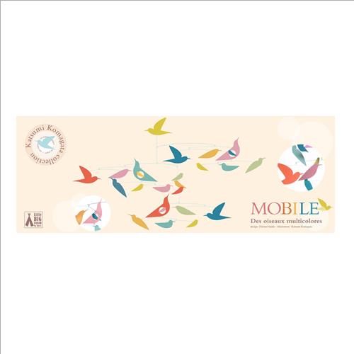 mobile uccelli multicolore