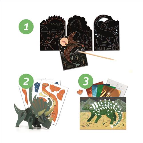 set multiattività dinosauri
