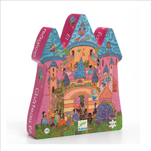 silohuette puzzle fairy castle