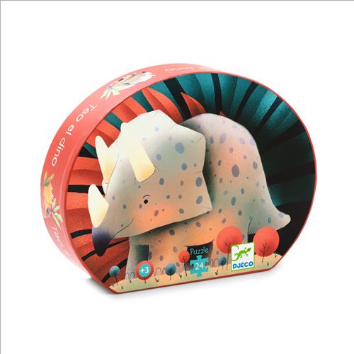 silhouette puzzle. theo il dinosauro