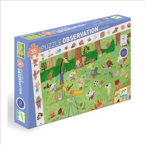 puzzle observation. piccoli amici