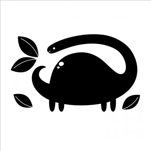 adesivi muro lavagna dinosauri