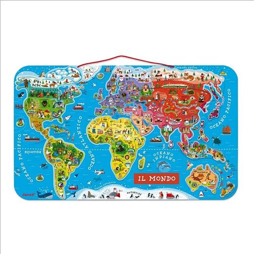 puzzle magnetico del mondo