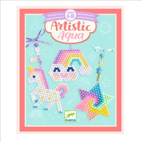 artistic aqua rainbow