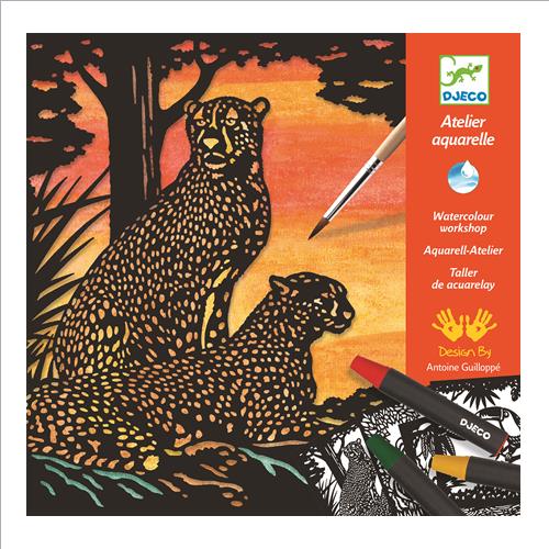 laboratorio acquerello. colori sfumati