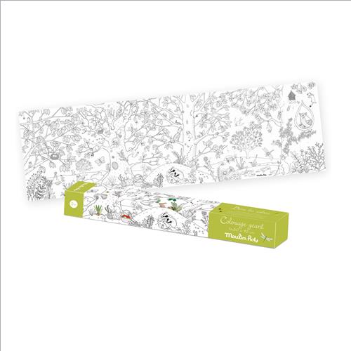 poster gigante da colorare botanista