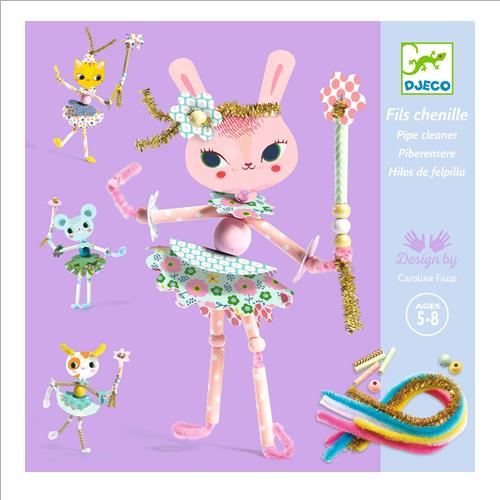 costruire fatine con i fili di ciniglia