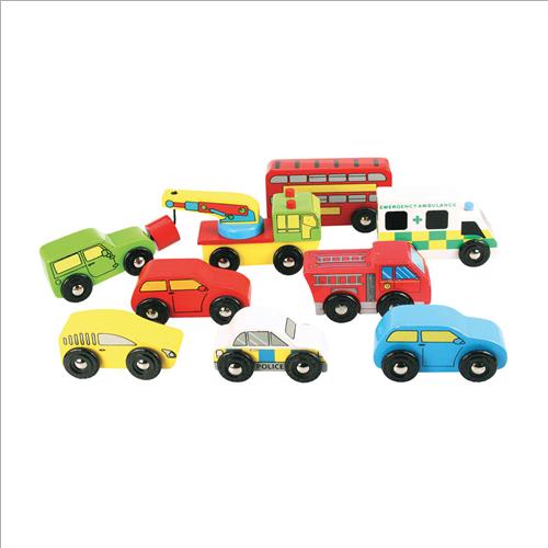 set macchinine in legno