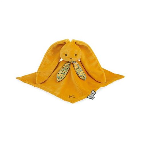 doudou coniglietto ocra con scatola