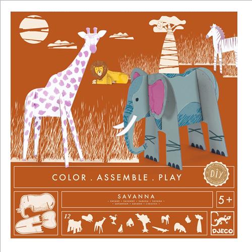 kit animali fai da te. savana