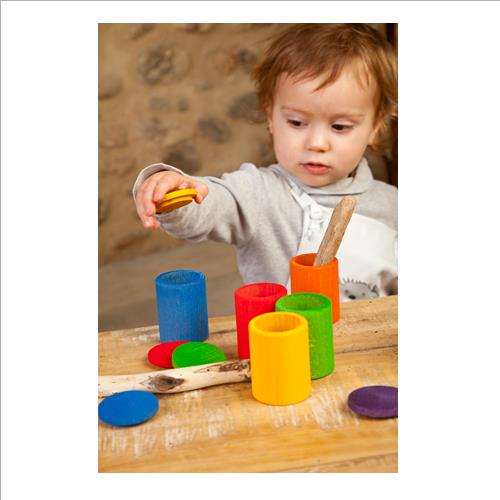 cilindri con coperchio arcobaleno