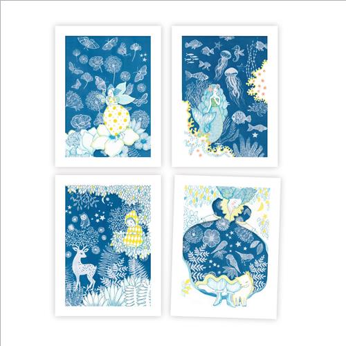 cianotipia. al chiaro di luna