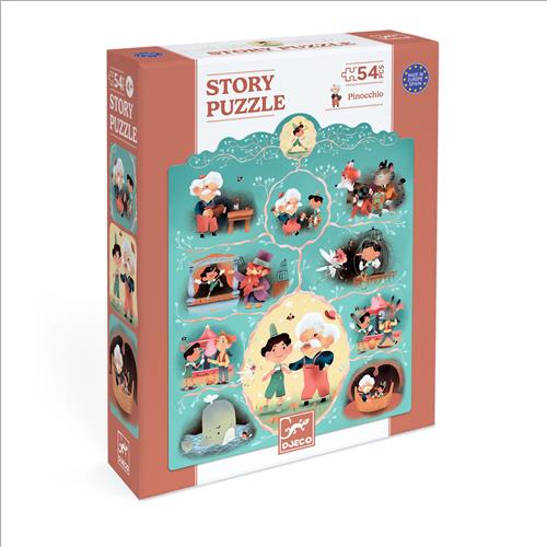 story puzzle. pinocchio