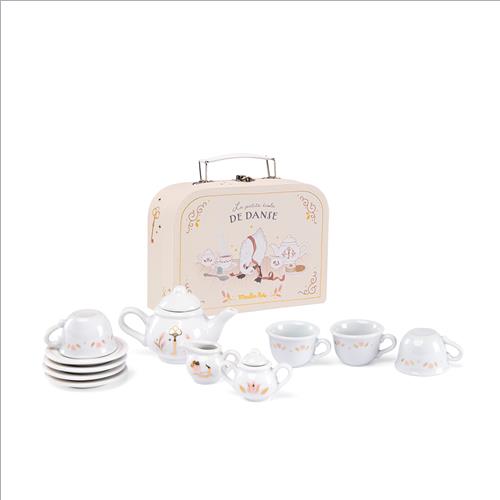 valigetta servizio da té in ceramica