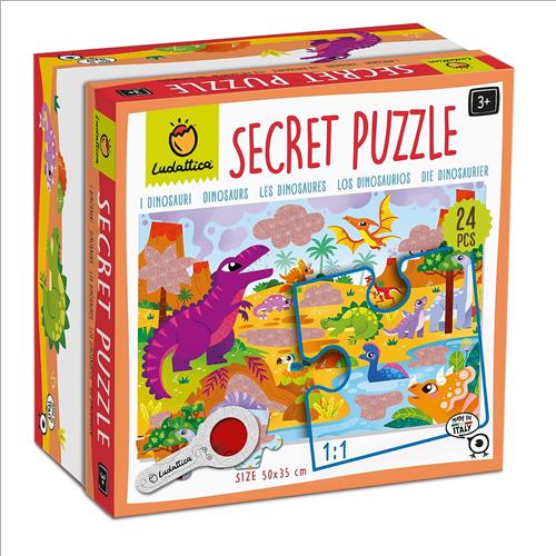 secret puzzle. i dinosauri