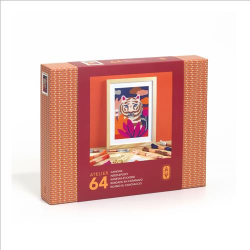 atelier 64. ricamo su canovaccio