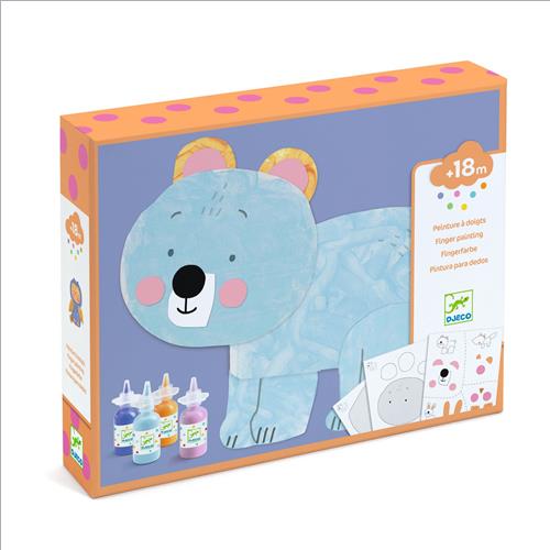 pittura a dita. pasticcio e mi diverto