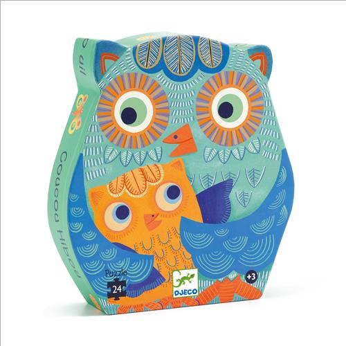 silhouette puzzle hello owl