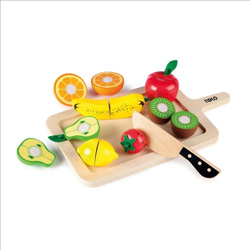 set in legno frutta da tagliare