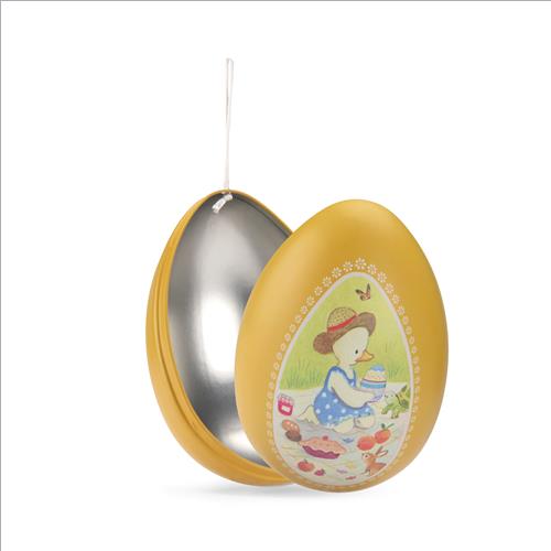 uovo giallo metallo grande