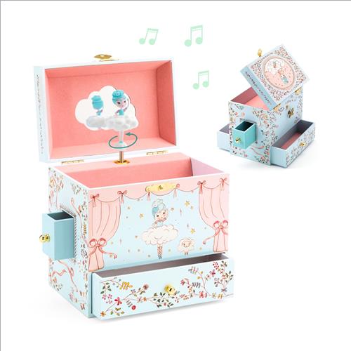 music box. ballerina in scena