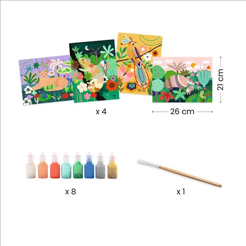 pittura in 3d. foresta tropicale