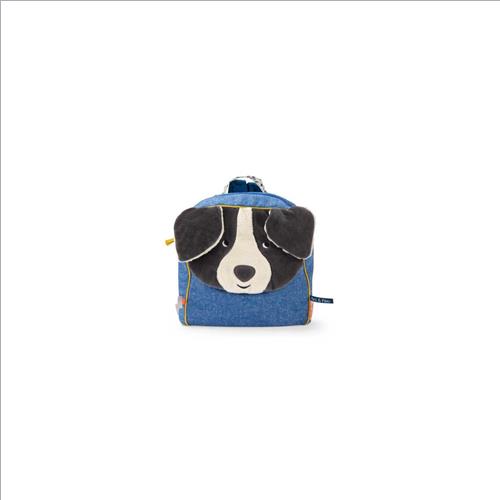 zainetto cane blu. pouce et pilou