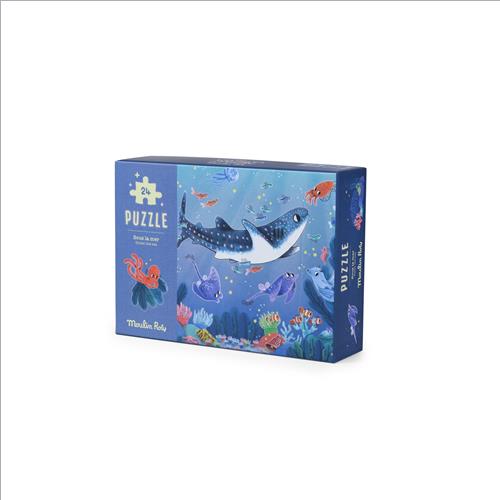 puzzle fosforescente. in fondo al mare