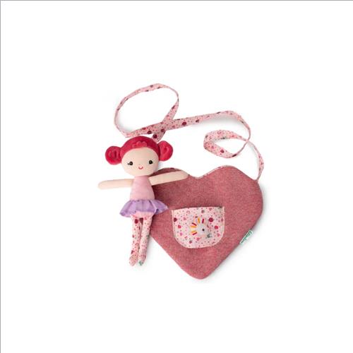 bambola aline con borsa a cuore