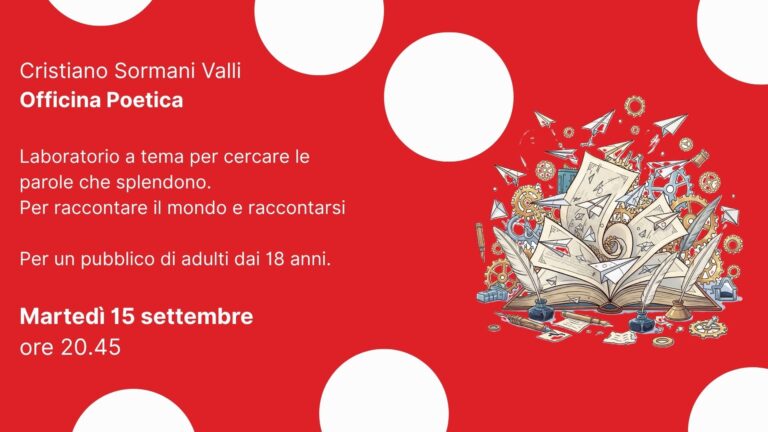 officina poetica evento settembre libreria fantasia bergamo