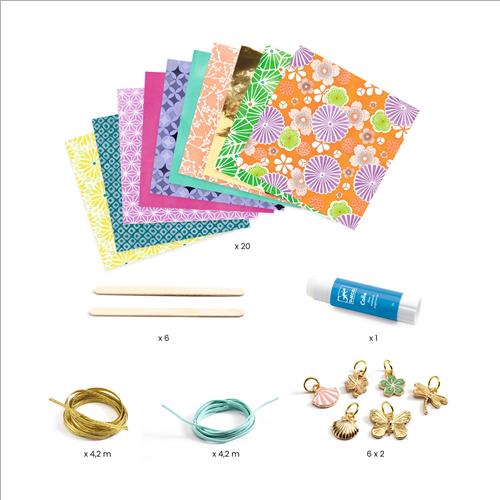 creare perline di carta chic e dorato