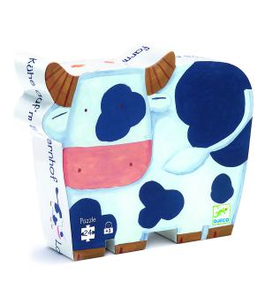 silhouette puzzle le mucche in fattori