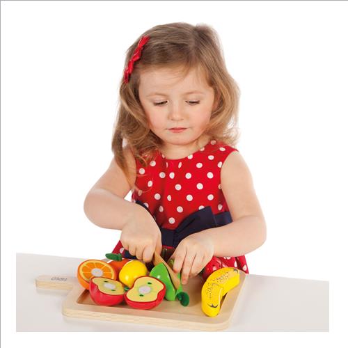 set in legno frutta da tagliare