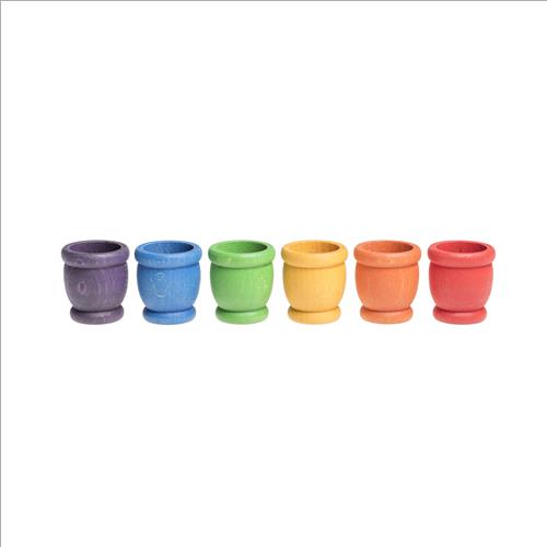 6 coppette arcobaleno