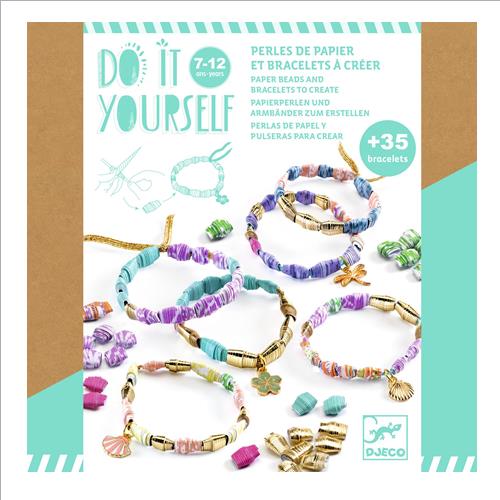 creare perline di carta chic e dorato