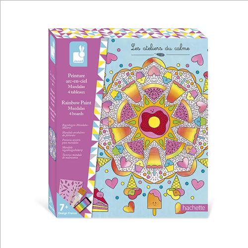mandala arcobaleno da dipingere