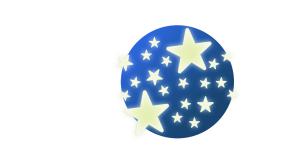 adesivi da muro. stelle fosforescenti