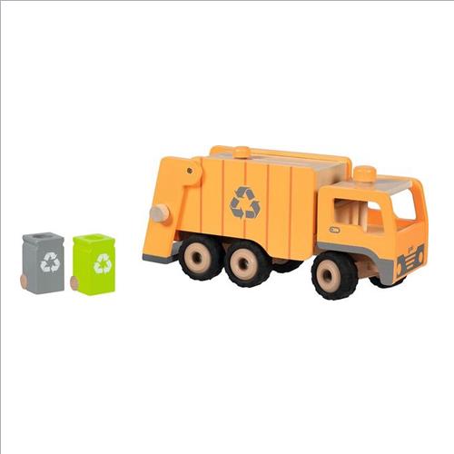 camion della spazzatura in legno