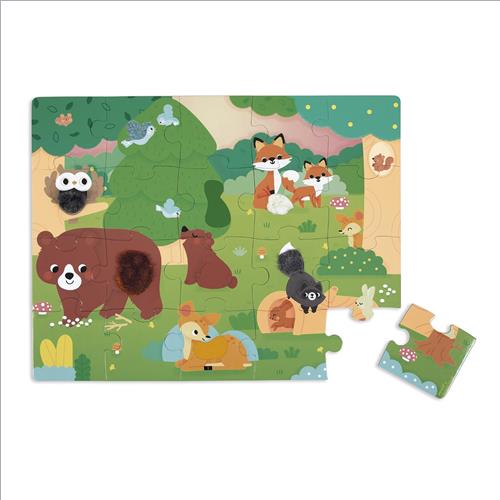 puzzle tattile foresta