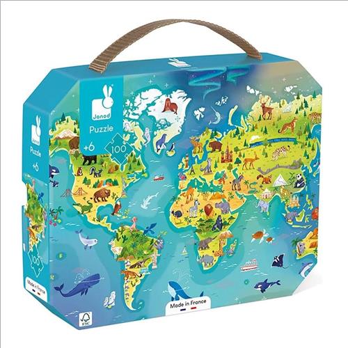 puzzle valigetta il mondo