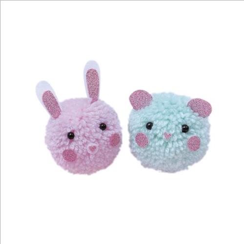 atelier pompons due piccoli animali